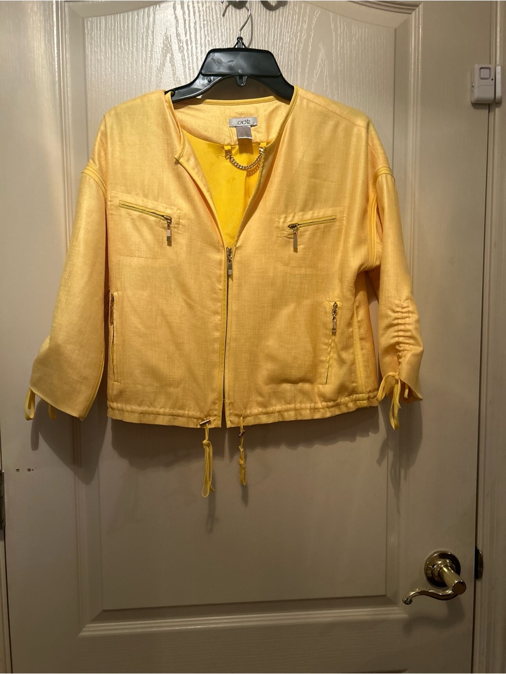 Cache Bright Yellow Utility Zip Jacket